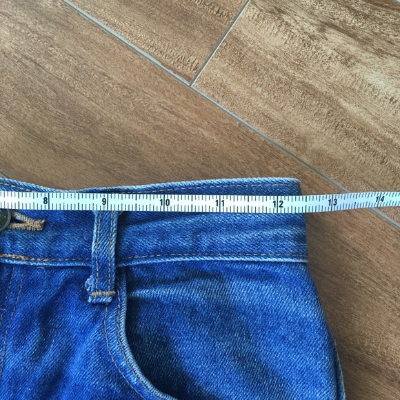 Vintage 1970s Denim Midi Skirt XS - Picture 3 of 8